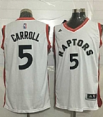 Toronto Raptors #5 DeMarre Carroll White Stitched NBA Jersey,baseball caps,new era cap wholesale,wholesale hats
